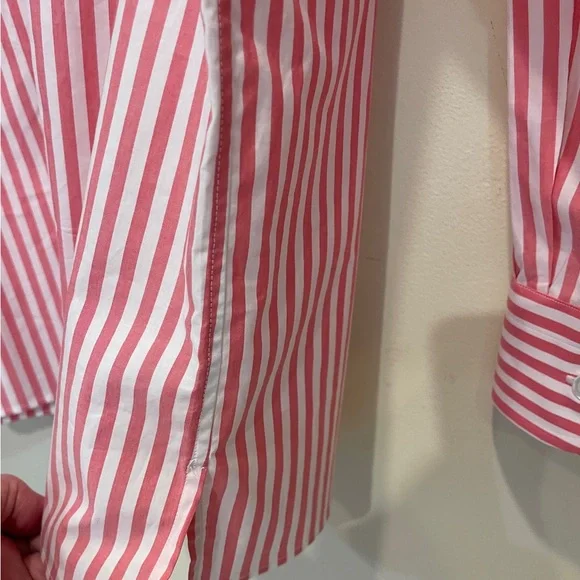 Solemare Shirt Maus and Hoffman Italy Red Stripe Buttondown - Picture 5 of 9